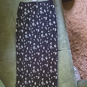 Forever 21 Blue and Black Midi Pencil Skirt Resort Wear